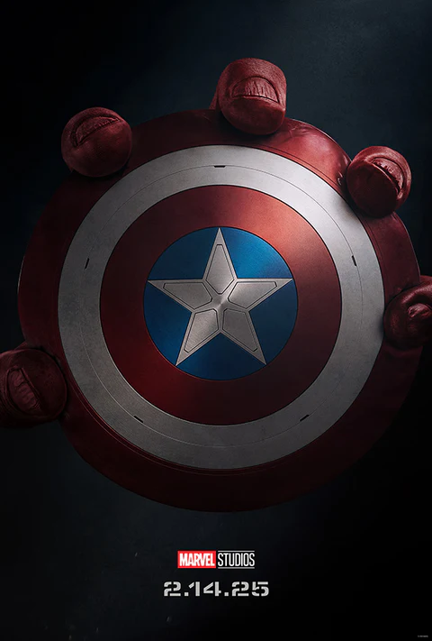 "Captain America: Brave New World" Teaser Poster. Photo Courtesy of Marvel Entertainment.