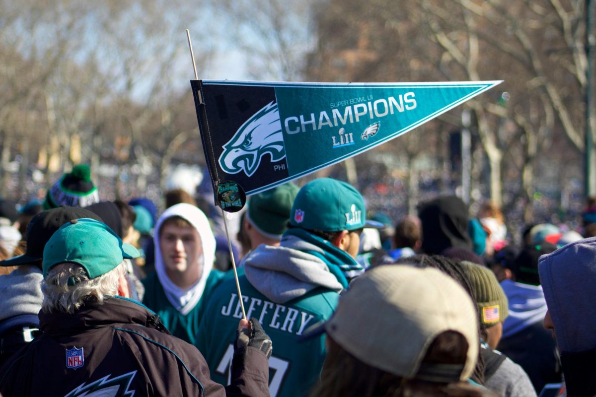 Philadelphia Eagles fans at Super Bowl Parade Thursday, February 8, 2018. Photo courtesy of Larry Bridges Jr./Unsplash